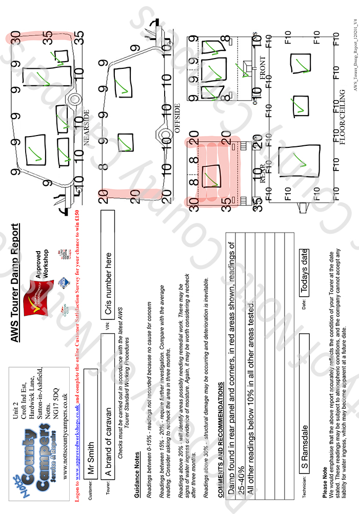 notts county campers service check sheet pt3